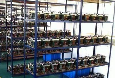 State-of-the-art cryptocurrency mining farm hosting various mining rigs including Litecoin miners