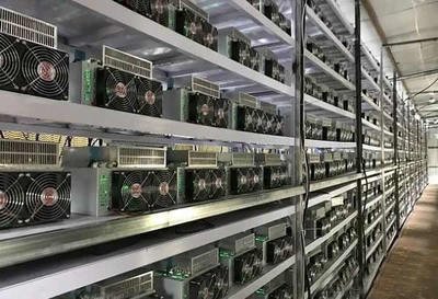 State-of-the-art mining farm facility with hosted machines
